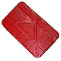 Чехол для Samsung P3200, P3210, T210, T211 (Galaxy Tab 3 7.0) задняя крышка + Smart Cover Origami <красно-черный> ― Оптовый PromiseMobile