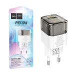 Сетевое зарядное устройство USB Hoco C131A (30W/QC 3.0/порт USB-C PD) <черный>