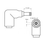 Сетевое зарядное устройство для ноутбука Samsung (19V/3.16A/60W/штекер 5.5*3 с иглой) (без сетевого кабеля)