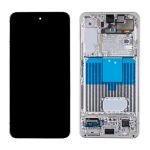 Дисплей для Samsung SM-S901B (Galaxy S22) модуль в сборе с тачскрином <белый фантом> (оригинал SP)