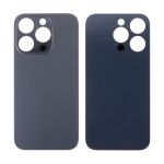 Задняя крышка для Apple iPhone 14 Pro (широкий вырез под камеру) <черный> (оригинал)